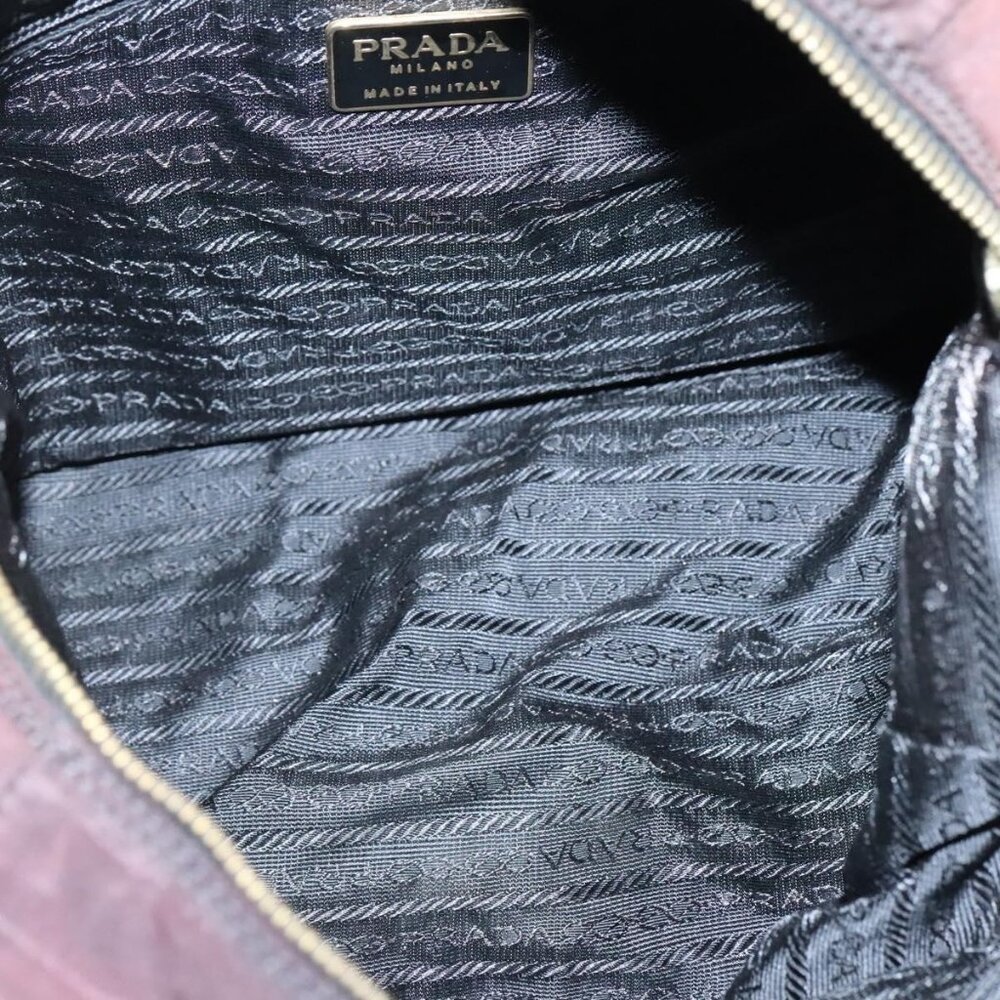 Authentic PRADA Chain Shoulder Bag Nylon Brown Gold - Picture 3 of 16